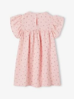 Robe Imprimée Fleurs En Gaze De Coton Fille -Cyrillus || PETIT BATEAU || MINNIE Soldes Boutique robe imprimee fleurs en gaze de coton fille 5