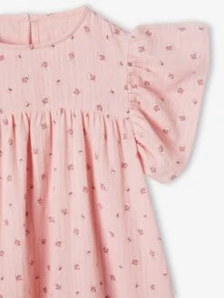 Robe Imprimée Fleurs En Gaze De Coton Fille -Cyrillus || PETIT BATEAU || MINNIE Soldes Boutique robe imprimee fleurs en gaze de coton fille 6
