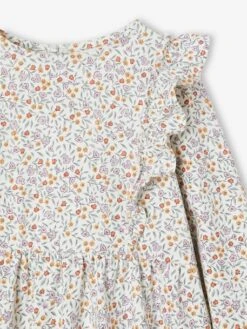 Robe Imprimée Fleurs Fille Manches Volantées -Cyrillus || PETIT BATEAU || MINNIE Soldes Boutique robe imprimee fleurs fille manches volantees 2