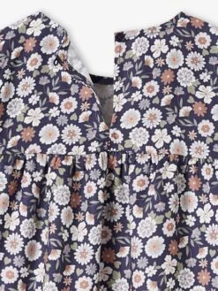 Robe Imprimée Fleurs Manches Volantées Fille -Cyrillus || PETIT BATEAU || MINNIE Soldes Boutique robe imprimee fleurs manches volantees fille 1