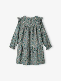 Robe Imprimée Fleurs Manches Volantées Fille -Cyrillus || PETIT BATEAU || MINNIE Soldes Boutique robe imprimee fleurs manches volantees fille 2