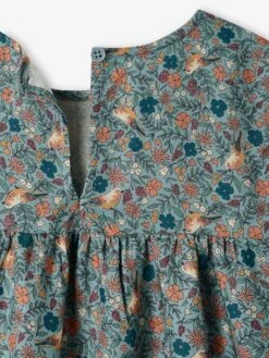 Robe Imprimée Fleurs Manches Volantées Fille -Cyrillus || PETIT BATEAU || MINNIE Soldes Boutique robe imprimee fleurs manches volantees fille 5