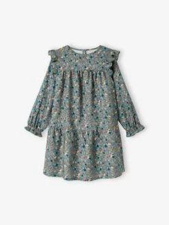 Robe Imprimée Fleurs Manches Volantées Fille -Cyrillus || PETIT BATEAU || MINNIE Soldes Boutique robe imprimee fleurs manches volantees fille 8