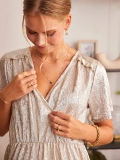 Robe Irisée Cache-coeur Grossesse Et Allaitement 17 Robe Irisée Cache-coeur Grossesse Et Allaitement -Cyrillus || PETIT BATEAU || MINNIE Soldes Boutique robe irisee cache coeur grossesse et allaitement 7