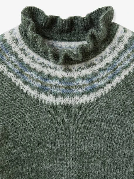 Robe Jacquard Fille CYRILLUS En Tricot 5 Robe Jacquard Fille CYRILLUS En Tricot – Image 3