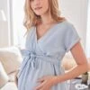 Robe Longue Cache-coeur Denim Light Grossesse Et Allaitement 2 Robe Longue Cache-coeur Denim Light Grossesse Et Allaitement -Cyrillus || PETIT BATEAU || MINNIE Soldes Boutique robe longue cache coeur denim light grossesse et allaitement