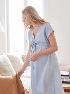 Robe Longue Cache-coeur Denim Light Grossesse Et Allaitement 13 Robe Longue Cache-coeur Denim Light Grossesse Et Allaitement -Cyrillus || PETIT BATEAU || MINNIE Soldes Boutique robe longue cache coeur denim light grossesse et allaitement 5