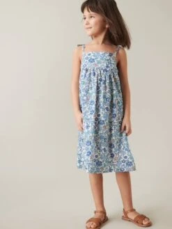 Robe Longue Fille En Tissu Liberty® CYRILLUS -Cyrillus || PETIT BATEAU || MINNIE Soldes Boutique robe longue fille en tissu liberty cyrillus 1