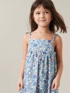 Robe Longue Fille En Tissu Liberty® CYRILLUS -Cyrillus || PETIT BATEAU || MINNIE Soldes Boutique robe longue fille en tissu liberty cyrillus 2
