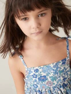 Robe Longue Fille En Tissu Liberty® CYRILLUS -Cyrillus || PETIT BATEAU || MINNIE Soldes Boutique robe longue fille en tissu liberty cyrillus 4