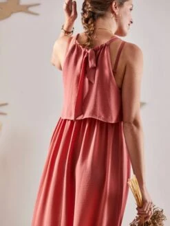 Robe Longue Sans Manches Grossesse Et Allaitement -Cyrillus || PETIT BATEAU || MINNIE Soldes Boutique robe longue sans manches grossesse et allaitement 3