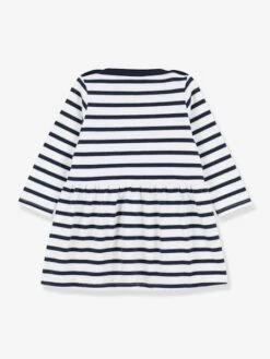 Robe Manches Longues Iconique En Jersey épais Bio Bébé - PETIT BATEAU