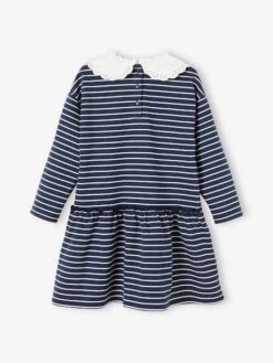 Robe Marinière Col Claudine Fille -Cyrillus || PETIT BATEAU || MINNIE Soldes Boutique robe mariniere col claudine fille 2