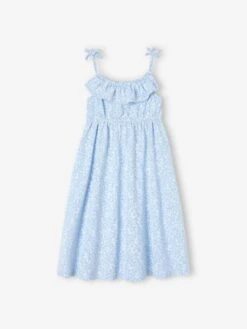 Robe Mi-longue à Bretelles Imprimée Fille -Cyrillus || PETIT BATEAU || MINNIE Soldes Boutique robe mi longue a bretelles imprimee fille 3