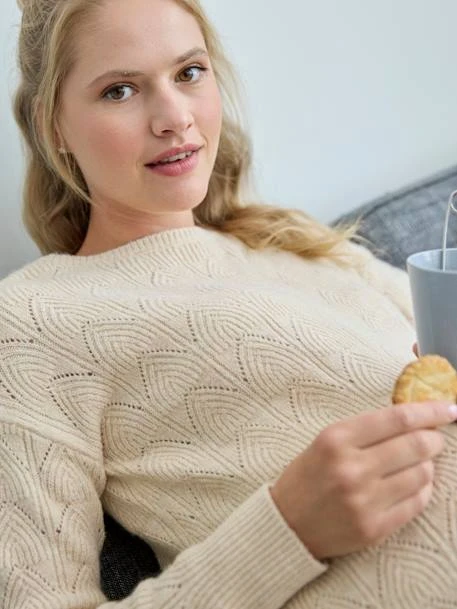 Robe-pull Courte Devant/dos Grossesse Et Allaitement 9 Robe-pull Courte Devant/dos Grossesse Et Allaitement – Image 7