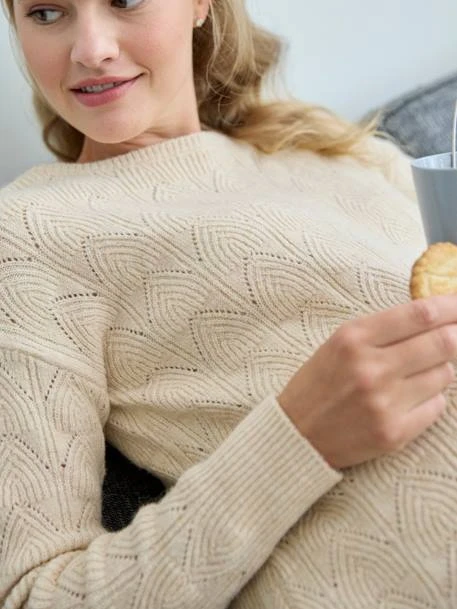 Robe-pull Courte Devant/dos Grossesse Et Allaitement 3 Robe-pull Courte Devant/dos Grossesse Et Allaitement