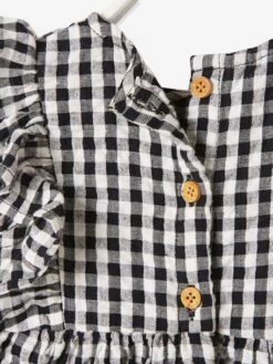 Robe Sans Manches Bébé Seersucker -Cyrillus || PETIT BATEAU || MINNIE Soldes Boutique robe sans manches bebe seersucker 5