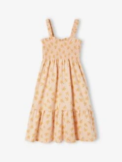 Robe Smockée à Bretelles Fille -Cyrillus || PETIT BATEAU || MINNIE Soldes Boutique robe smockee a bretelles fille 4