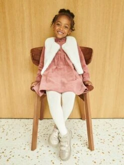 Robe Velours Col Volanté Fille -Cyrillus || PETIT BATEAU || MINNIE Soldes Boutique robe velours col volante fille 1